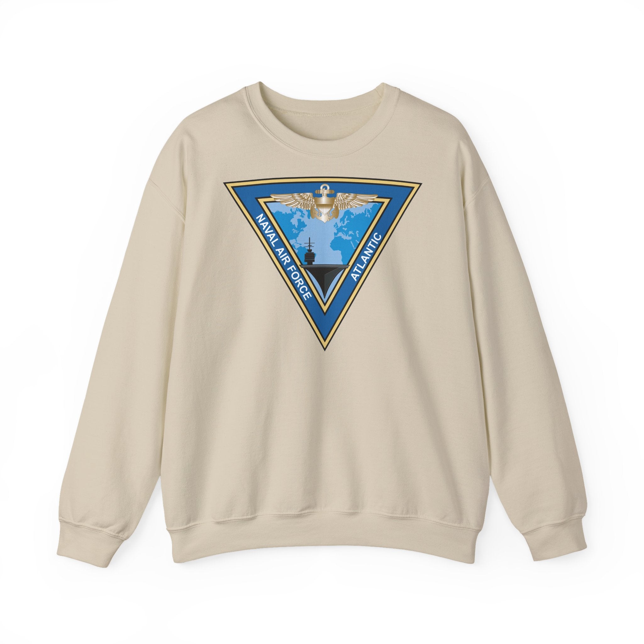 Unisex Heavy Blend™ Crewneck Sweatshirt - Navy - Commander, Naval Air Force Atlantic - COMNAVAIRLANT wo Txt
