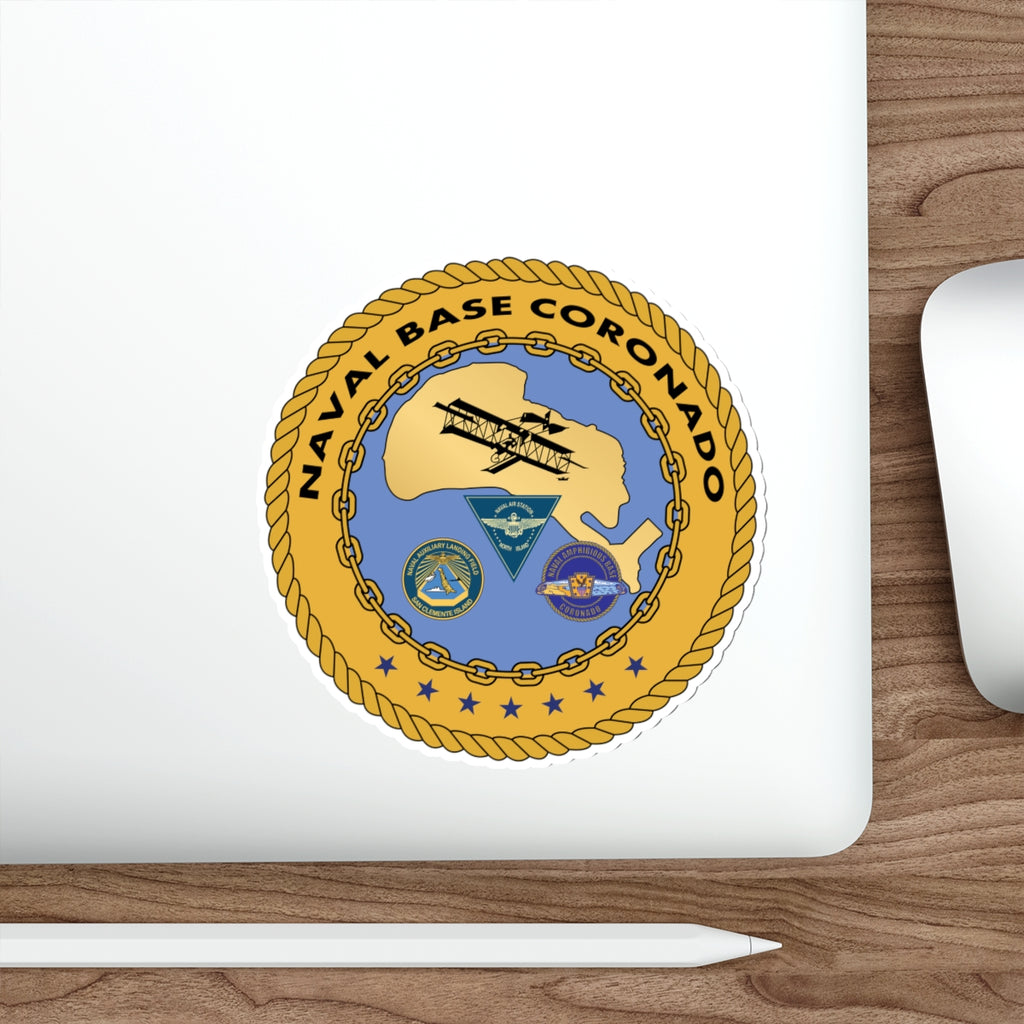 Die-Cut Vinyl Sticker - Navy - Naval Base Coronado wo txt