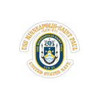 Die-Cut Vinyl Sticker - Navy - USS Minneapolis–Saint Paul (LCS-21)