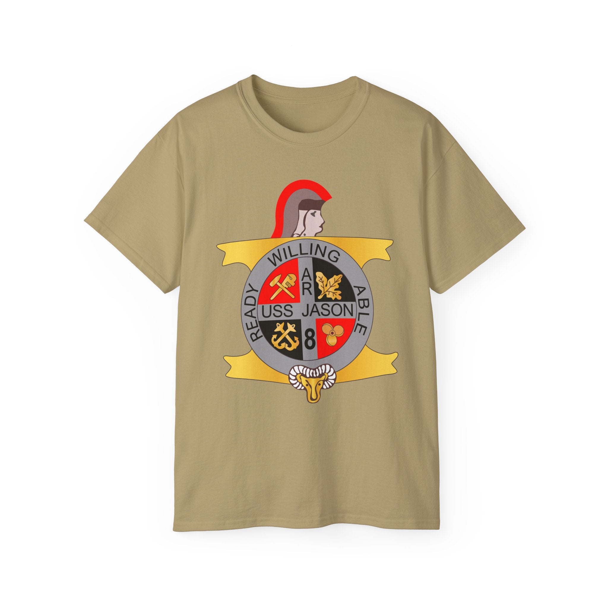 Unisex Ultra Cotton T-Shirt - Navy - USS Jason (AR-8) wo Txt