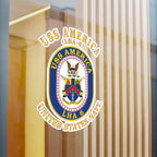 Kiss-Cut Vinyl Decal - Navy - Navy - USS America (LHA-6)