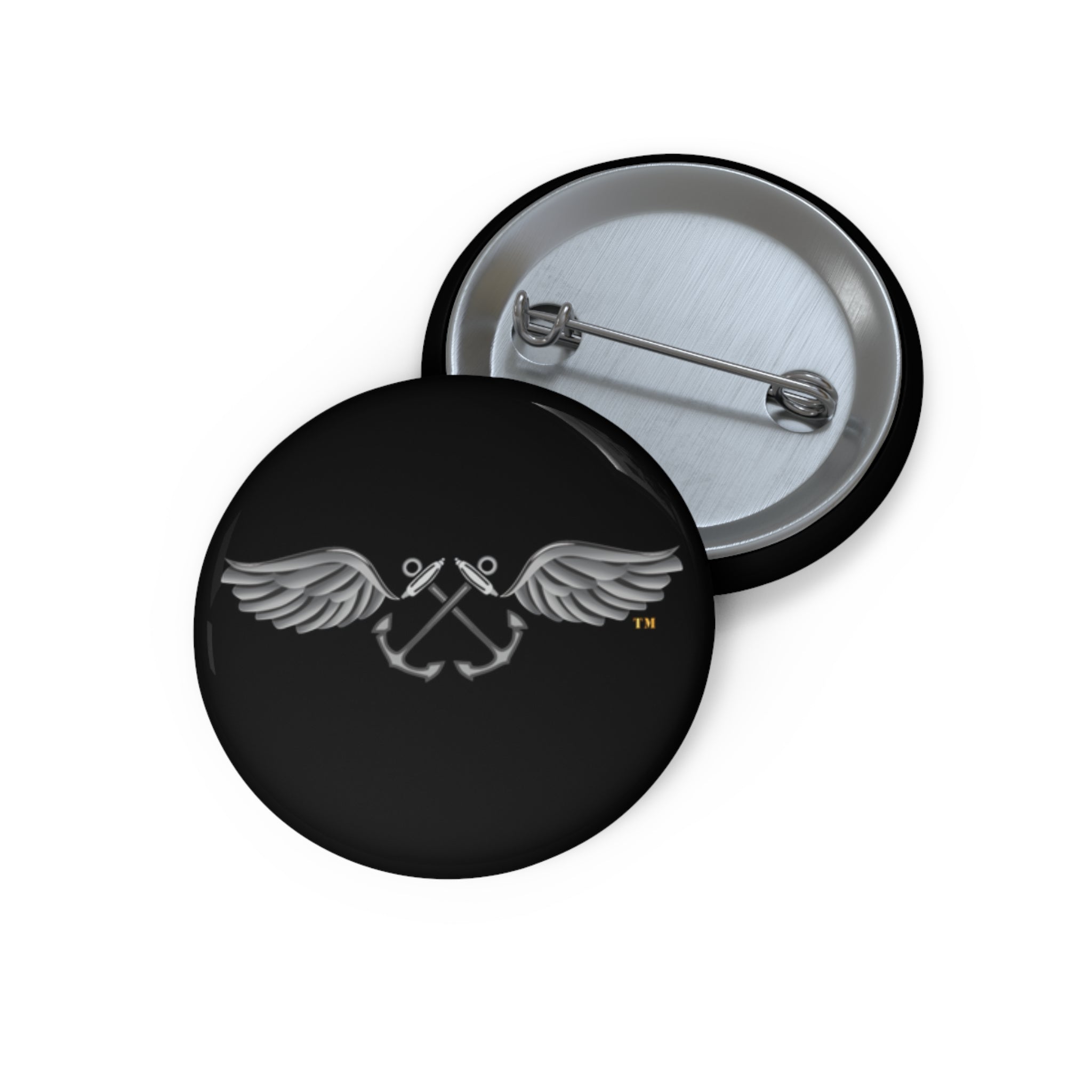 Custom Pin Button - Navy - Rate - Aviation Boatswain's Mate (AB) wo txt X 300