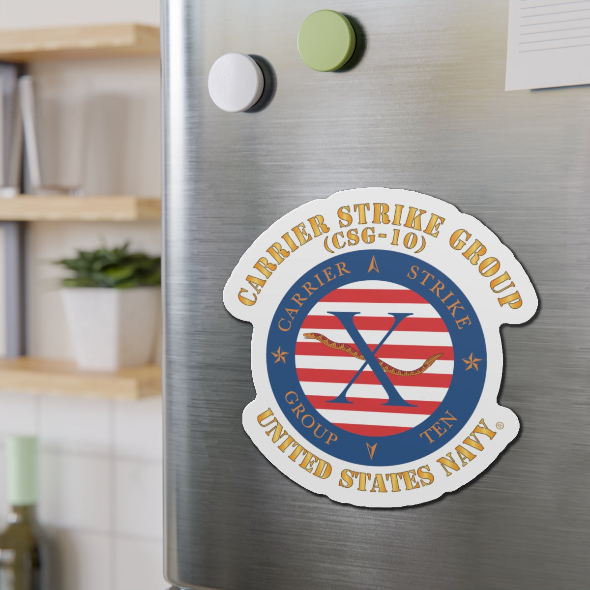 Die-Cut Magnet - Navy - Carrier Strike Group 10 (CSG-10) X 300