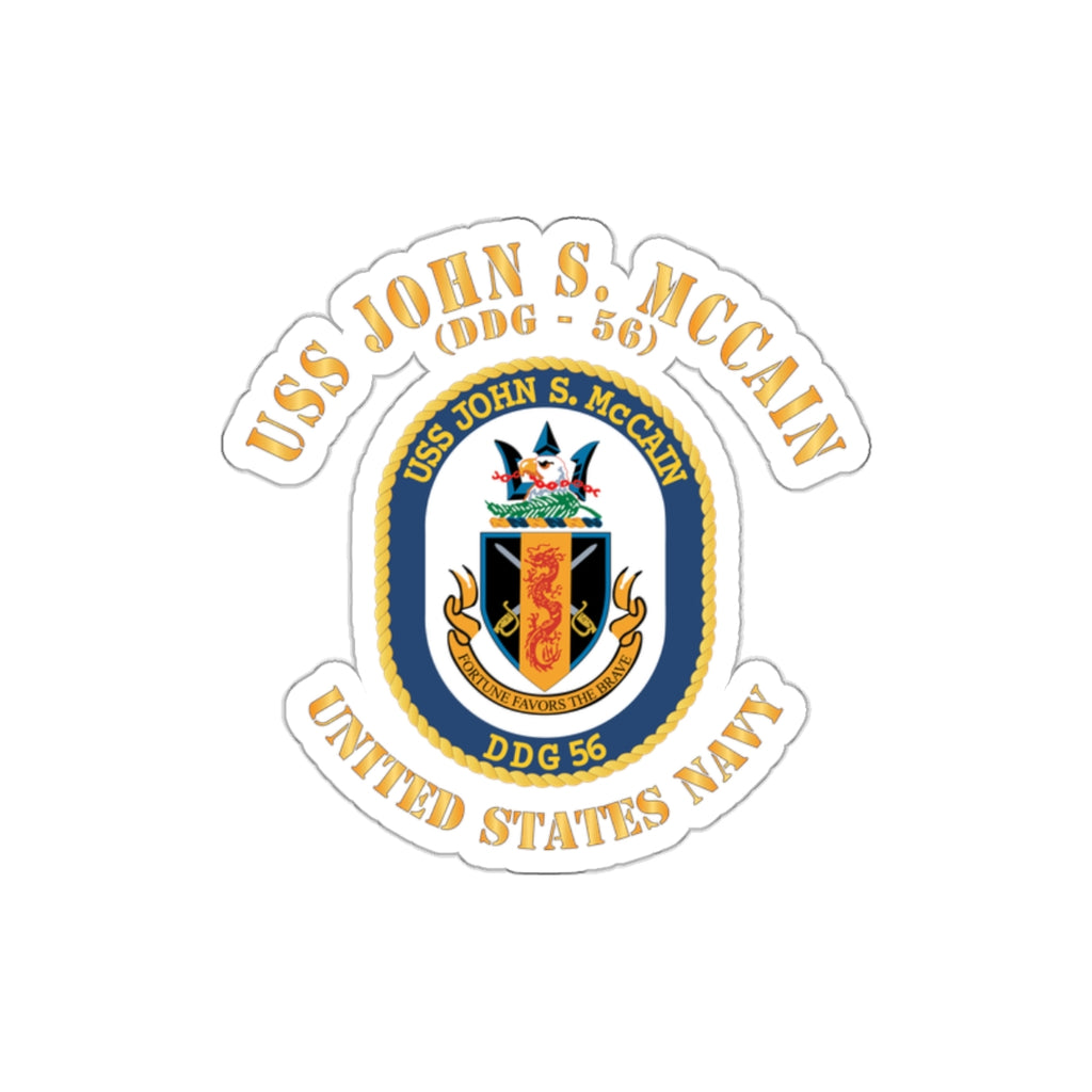 Die-Cut Vinyl Sticker - Navy - USS John S. McCain (DDG-56)