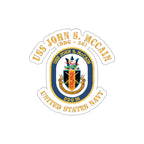 Die-Cut Vinyl Sticker - Navy - USS John S. McCain (DDG-56)