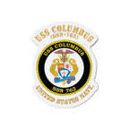 Die-Cut Magnet - Navy - USS Columbus (SSN-762)