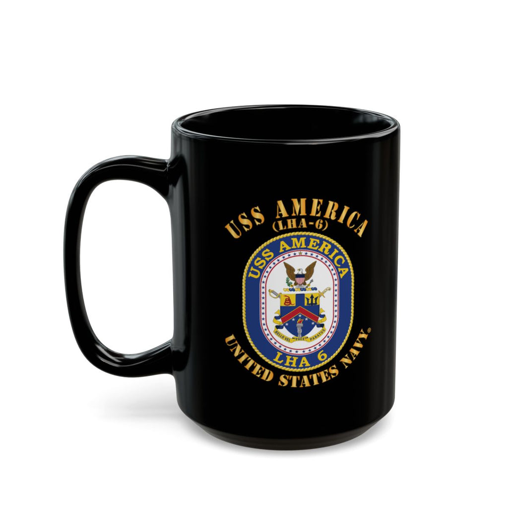 Black Mug (11oz, 15oz) - Navy - Navy - USS America (LHA-6)