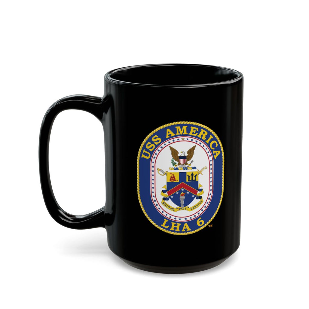 Black Mug (11oz, 15oz) - Navy - USS America (LHA-6) wo txt