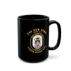 Black Mug (11oz, 15oz) - Navy - USS New York (LPD-21) X 300