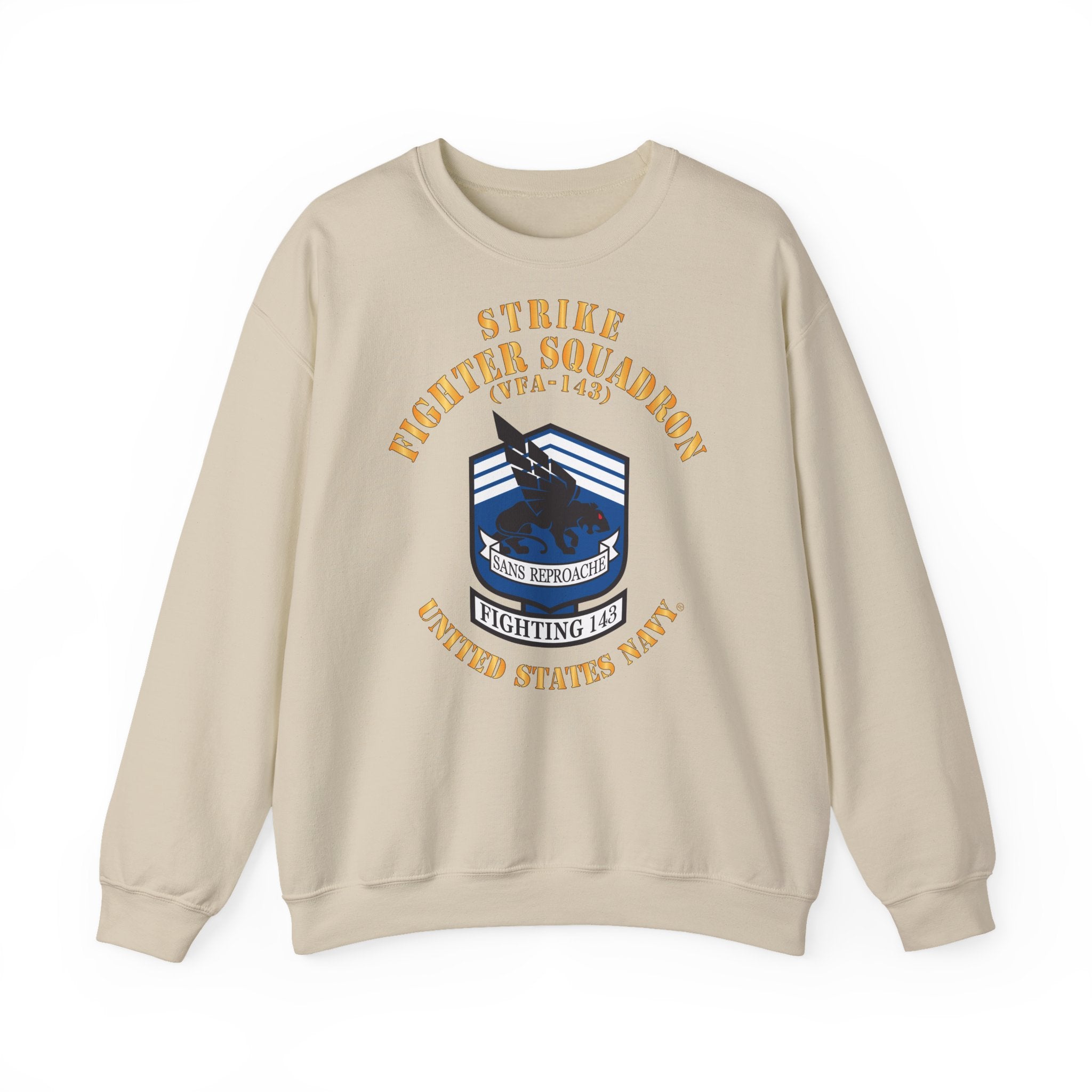 Unisex Heavy Blend™ Crewneck Sweatshirt - Navy - Strike Fighter Squadron 143 (VFA-143)