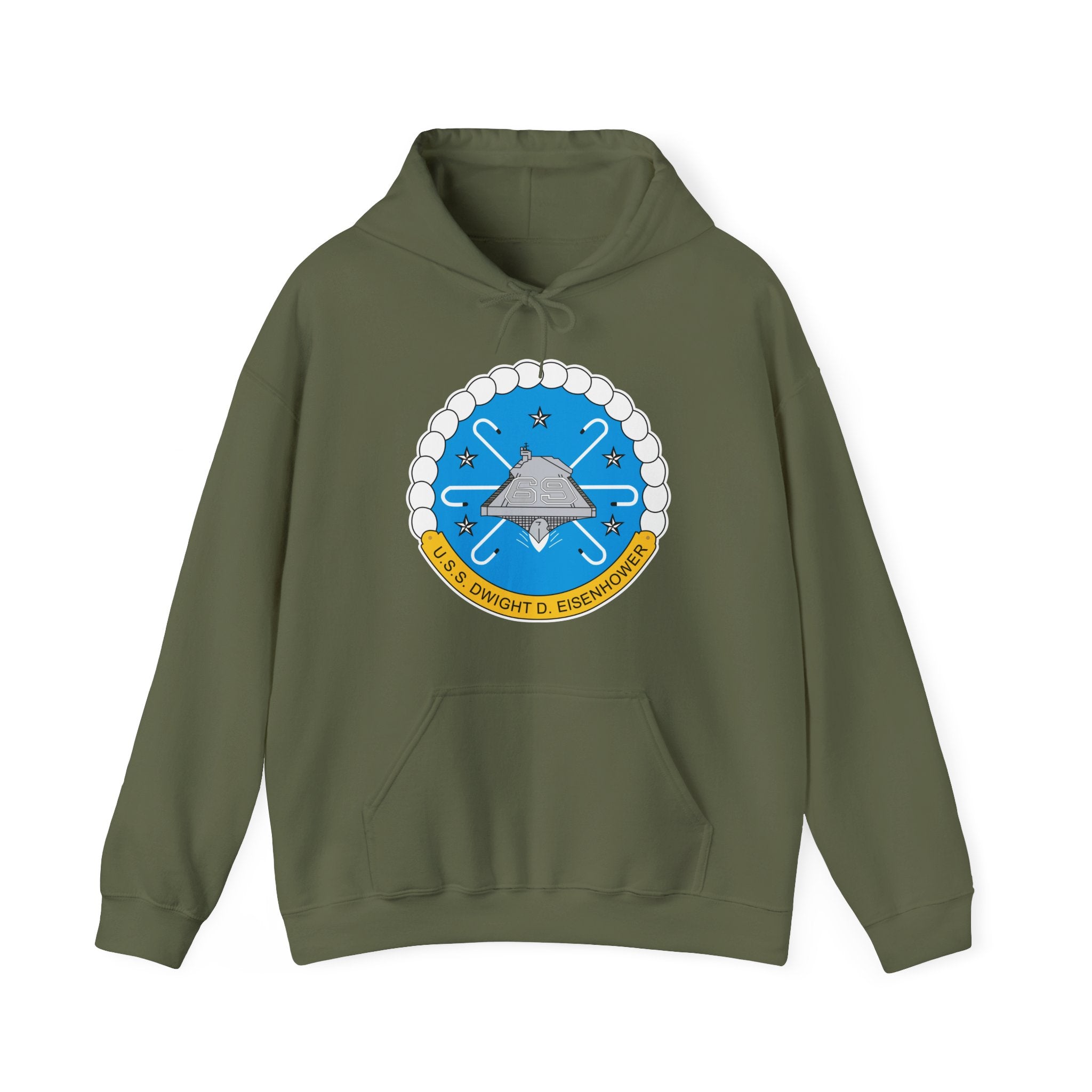 Unisex Heavy Blend™ Hoodies - USS Dwight D. Eisenhower (CVN-69) Crest wo Txt