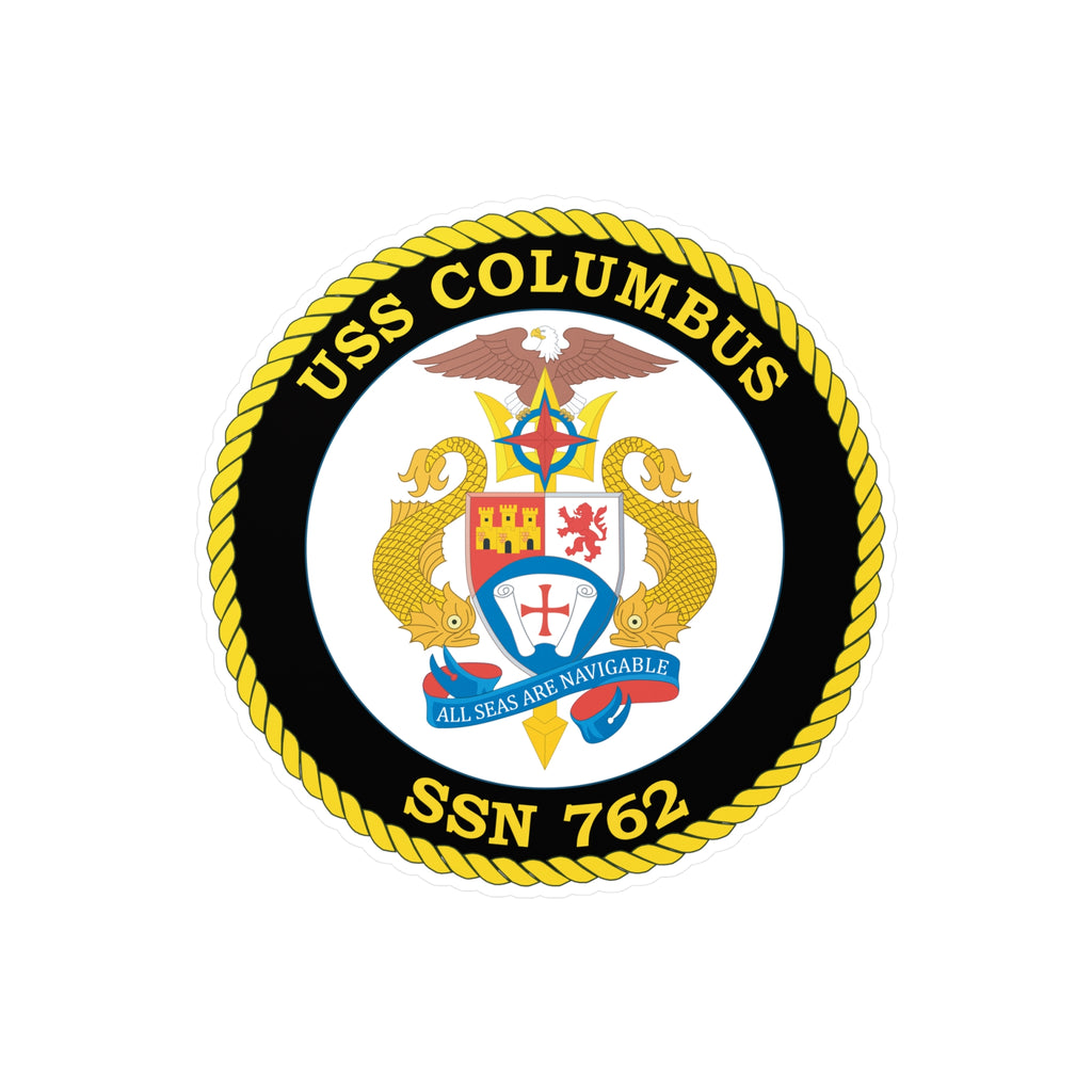 Kiss-Cut Vinyl Decal - Navy - USS Columbus (SSN-762) wo txt