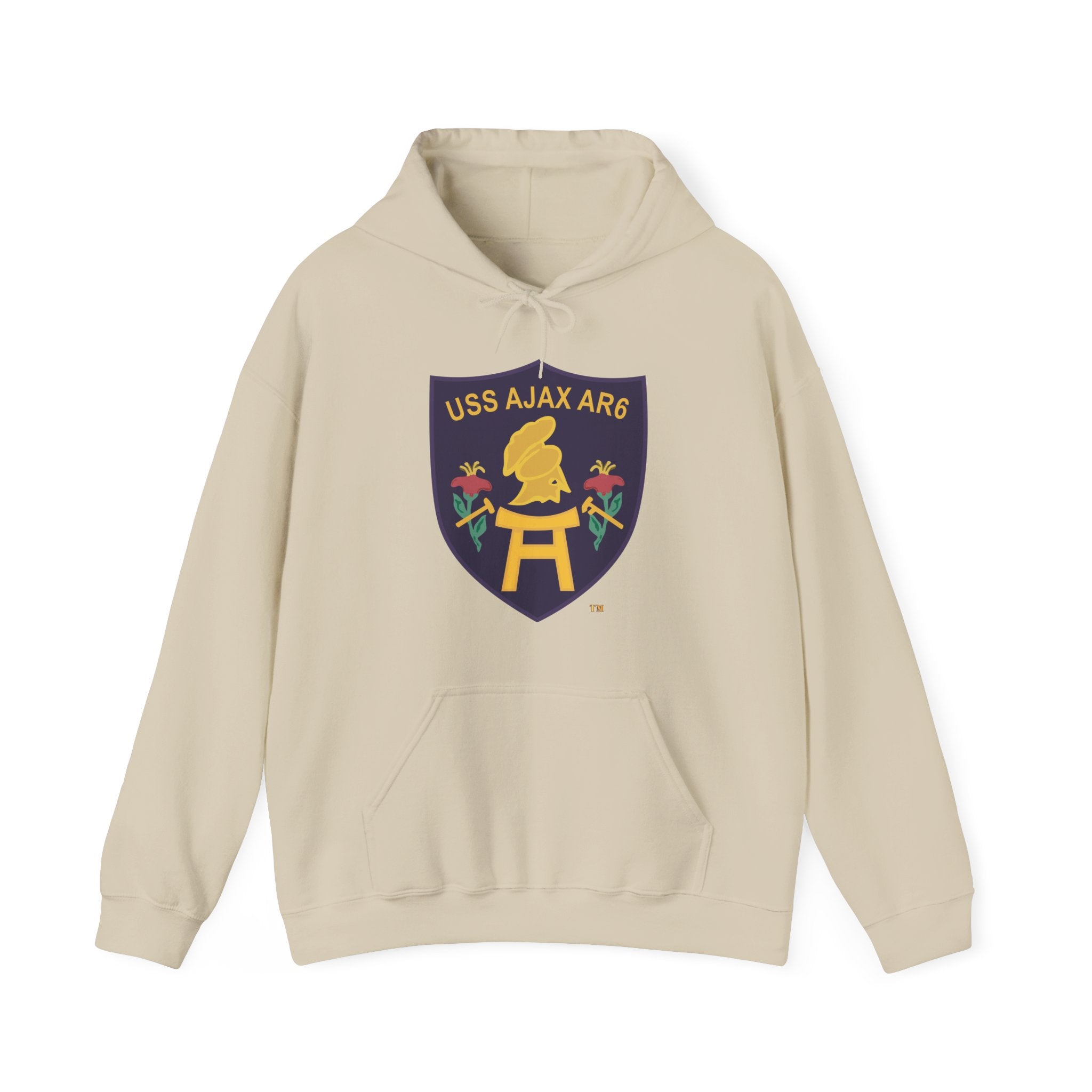 Unisex Heavy Blend™ Hoodies - Navy - USS Ajax (AR-6) wo txt