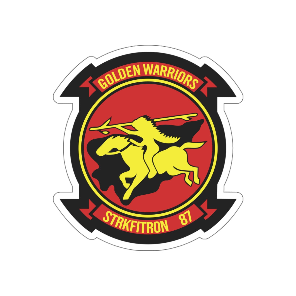 Die-Cut Vinyl Sticker - Navy - Strike Fighter Squadron 87 (VFA-87) wo txt