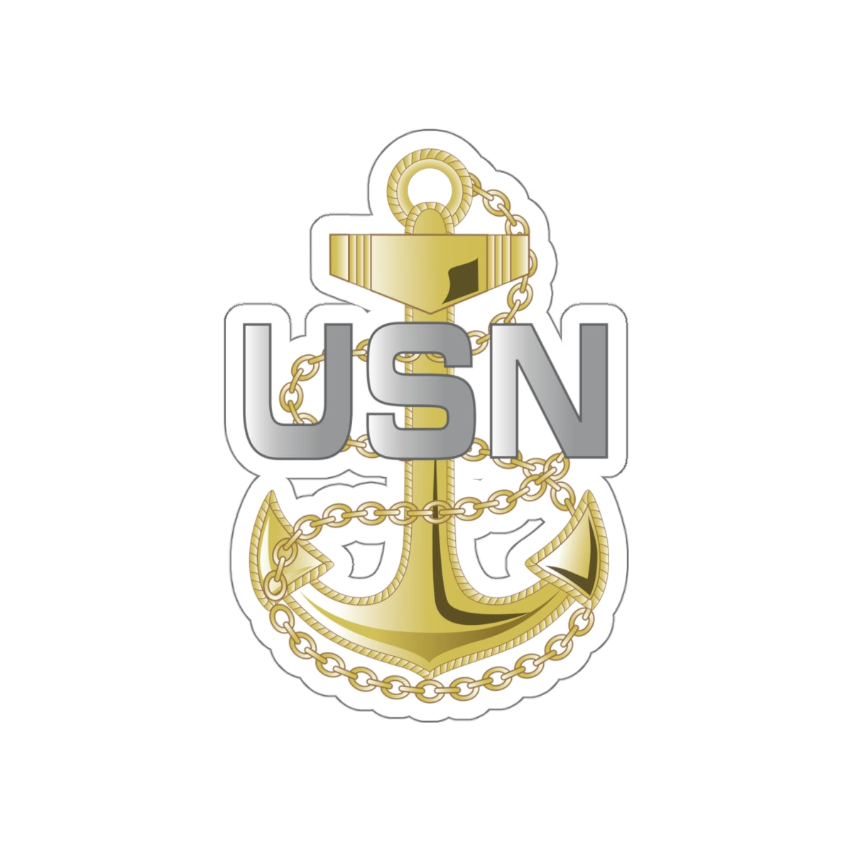Die-Cut Vinyl Sticker - Navy - Fouled Anchor wo txt