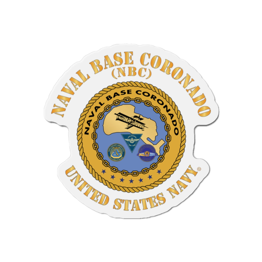 Die-Cut Magnet - Navy - Naval Base Coronado(NBC)