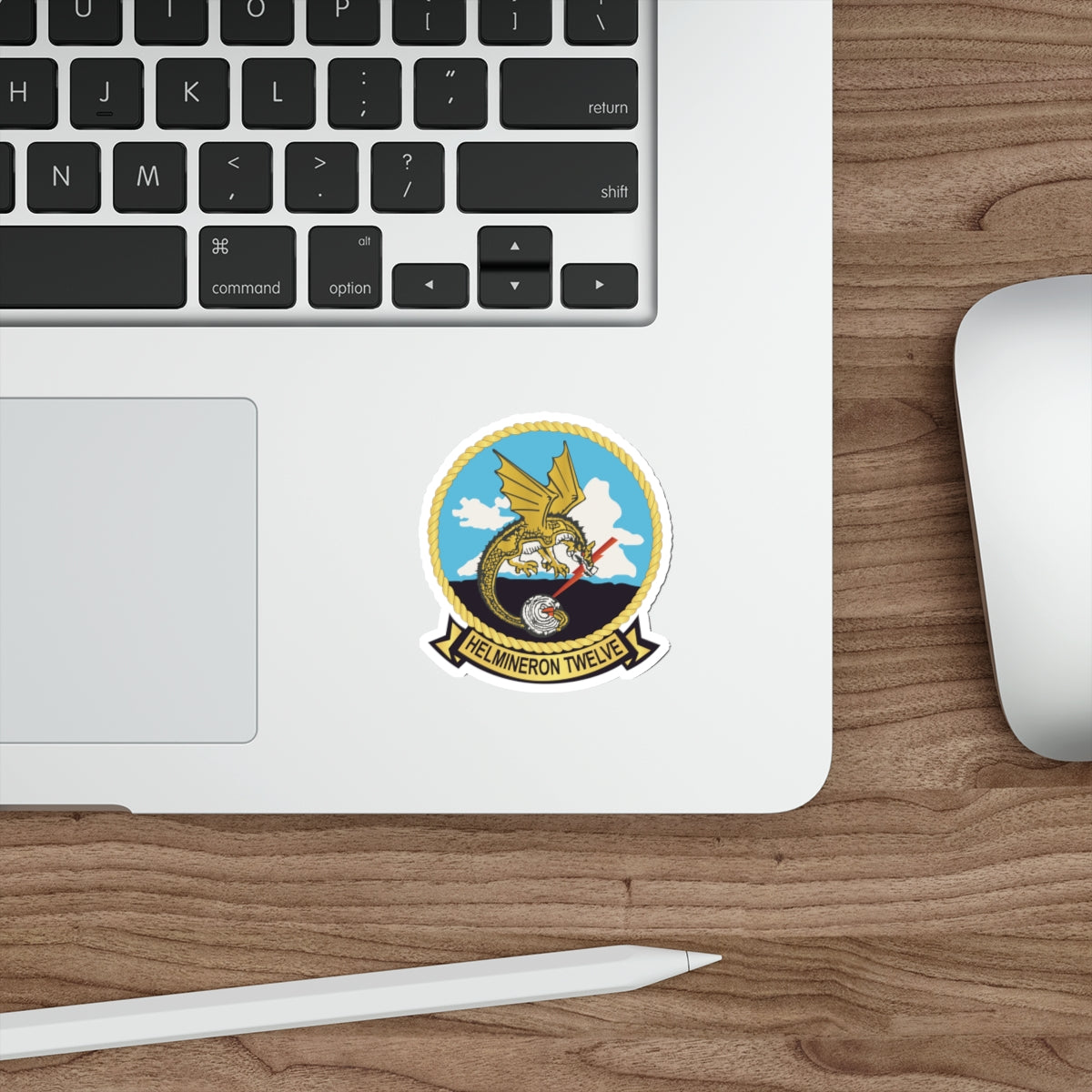 Die-Cut Vinyl Sticker - Navy - Helmineron Twelve (HM-12) wo Txt