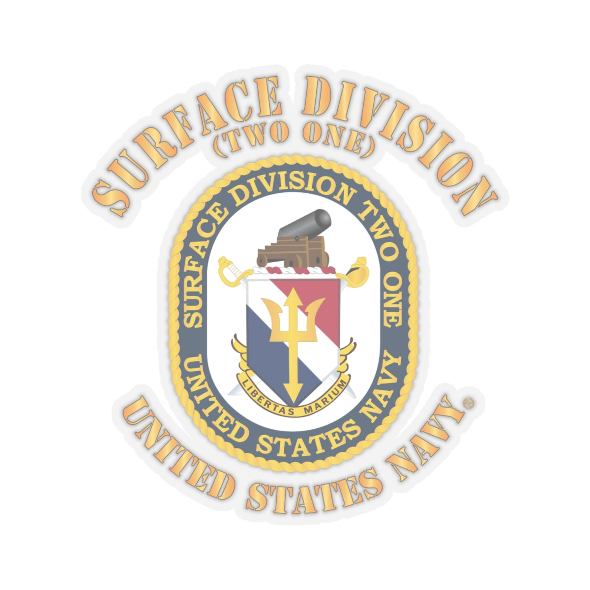 Kiss-Cut Stickers - Navy - Surface Division 21