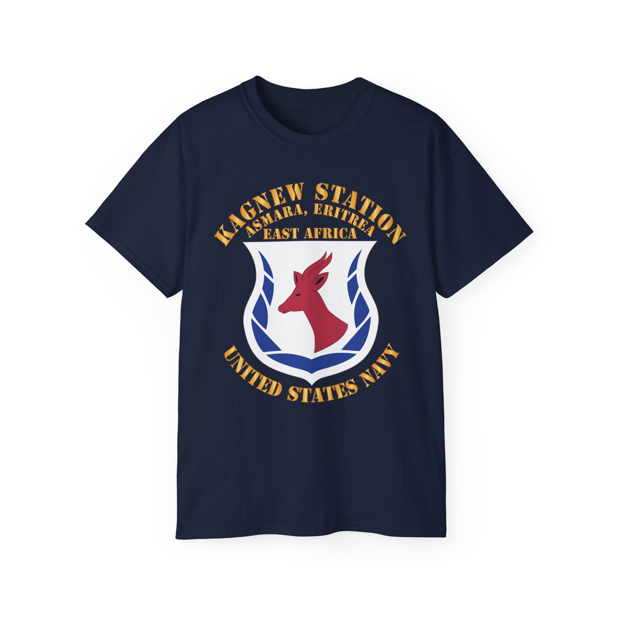 Unisex Ultra Cotton T-Shirt - Navy - Kagnew Station - Asmara, Eritrea - East Africa X 300