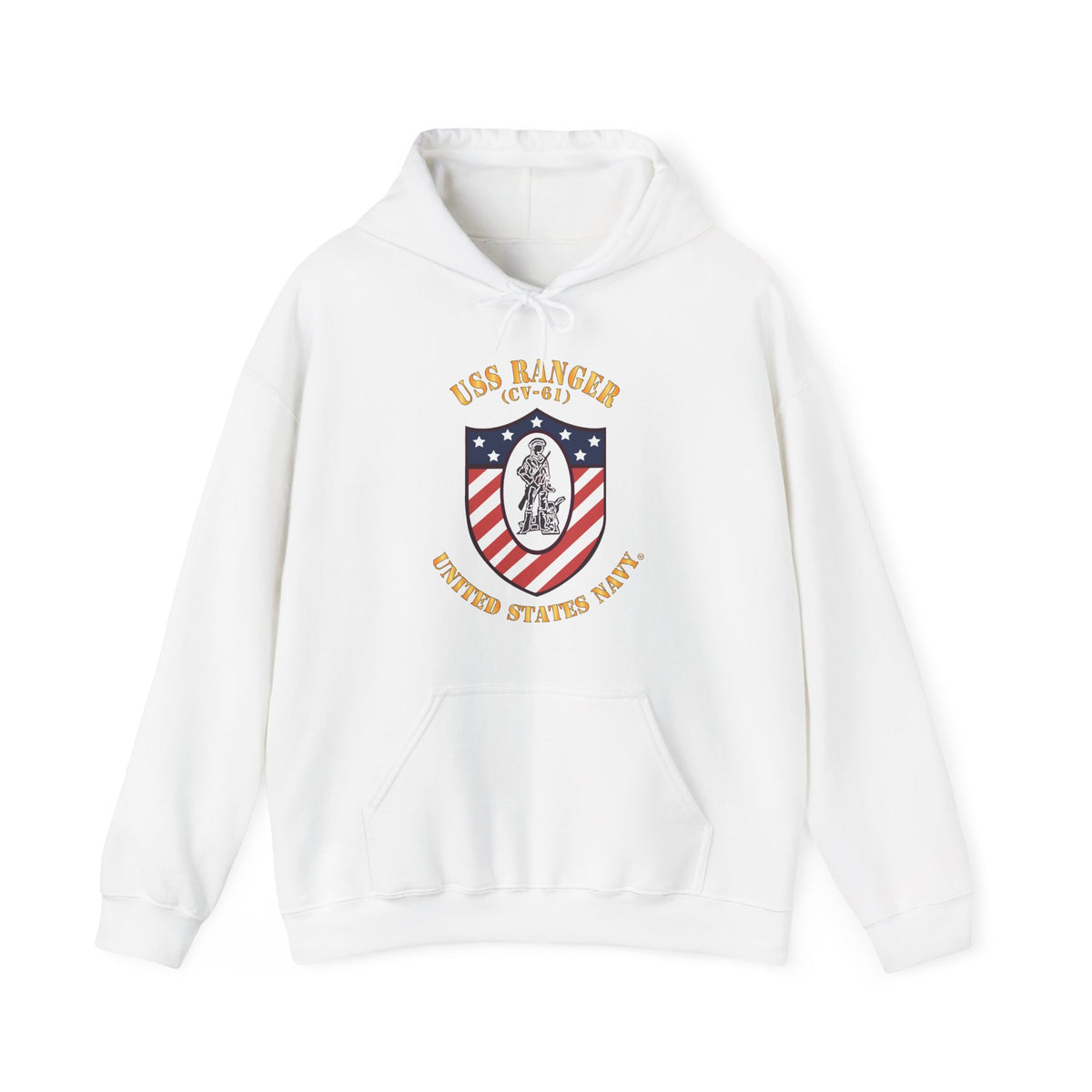 Unisex Heavy Blend™ Hoodies - Navy - USS Ranger (CV-61) X 300