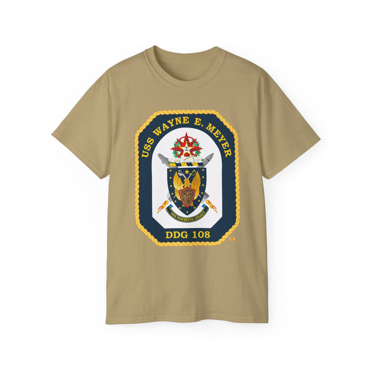 Unisex Ultra Cotton T-Shirt - Navy - USS Wayne E. Meyer (DDG-108) wo txt X 300