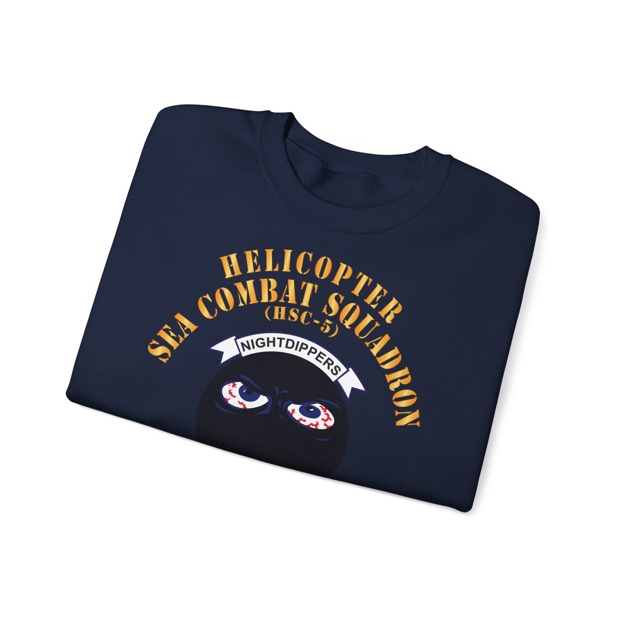 Unisex Heavy Blend™ Crewneck Sweatshirt - Navy - Helicopter Sea Combat Squadron 5 (HSC-5)