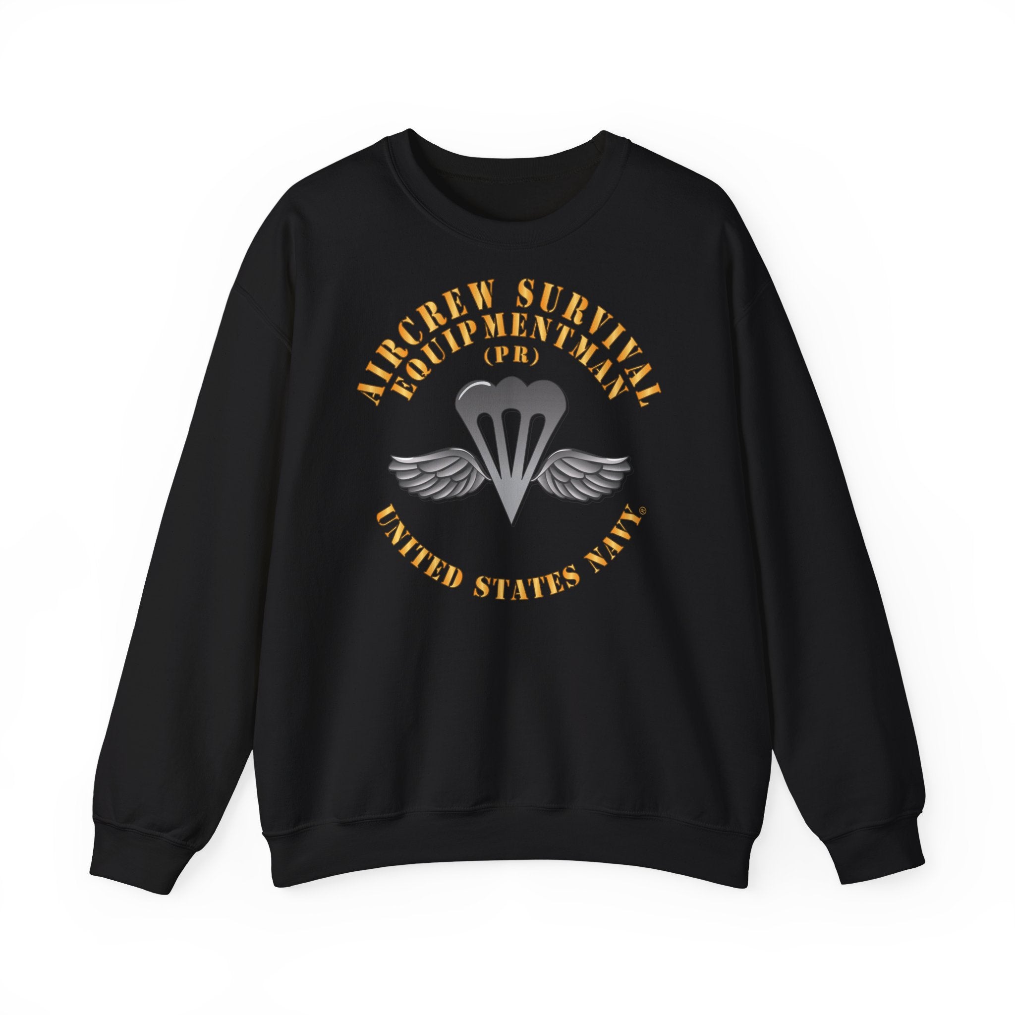 Unisex Heavy Blend™ Crewneck Sweatshirt - Navy - Rate - Aircrew Survival Equipmentman (PR)