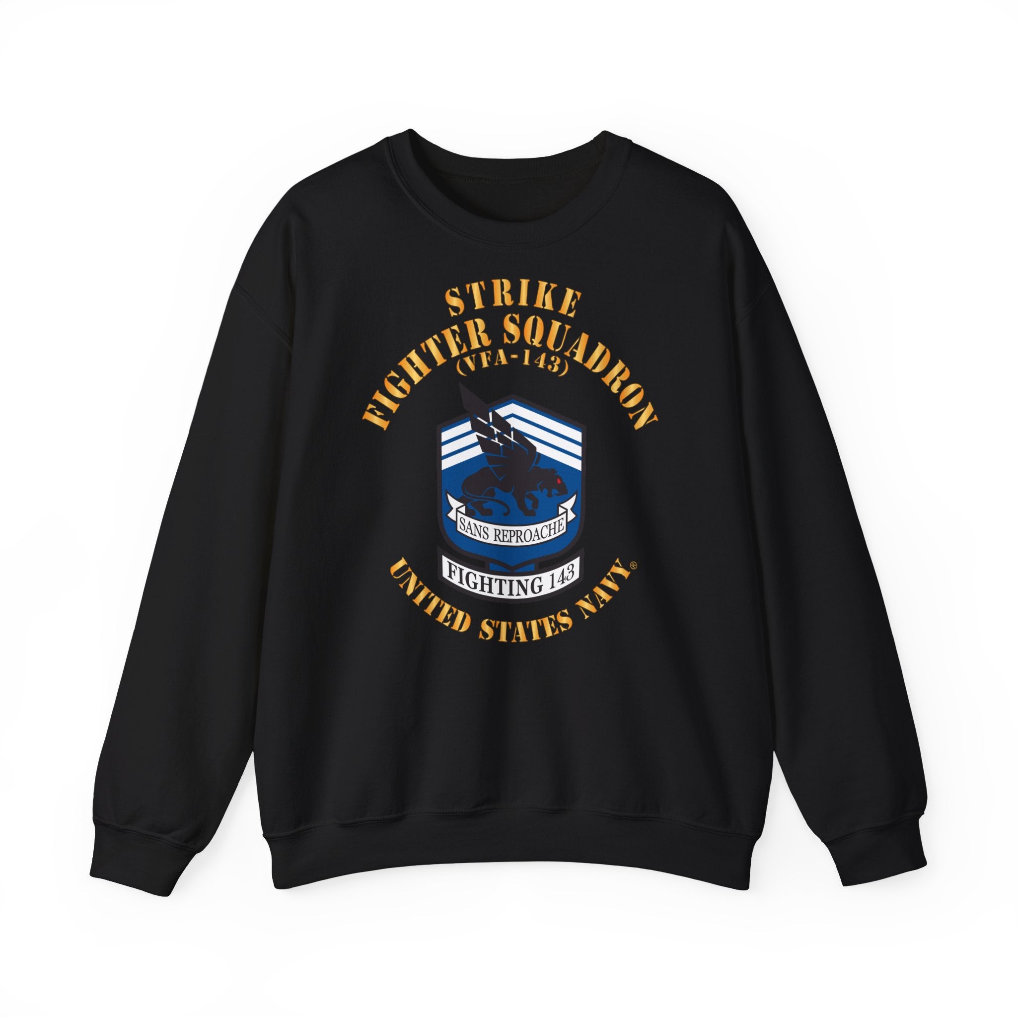 Unisex Heavy Blend™ Crewneck Sweatshirt - Navy - Strike Fighter Squadron 143 (VFA-143)