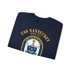 Unisex Heavy Blend™ Crewneck Sweatshirt - Navy - USS Nantucket (LCS-27)