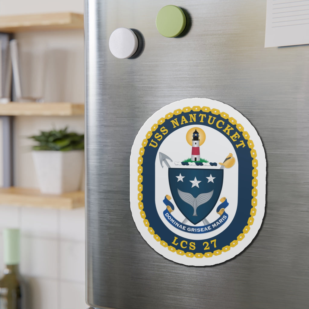 Die-Cut Magnet - Navy - USS Nantucket (LCS-27) wo txt