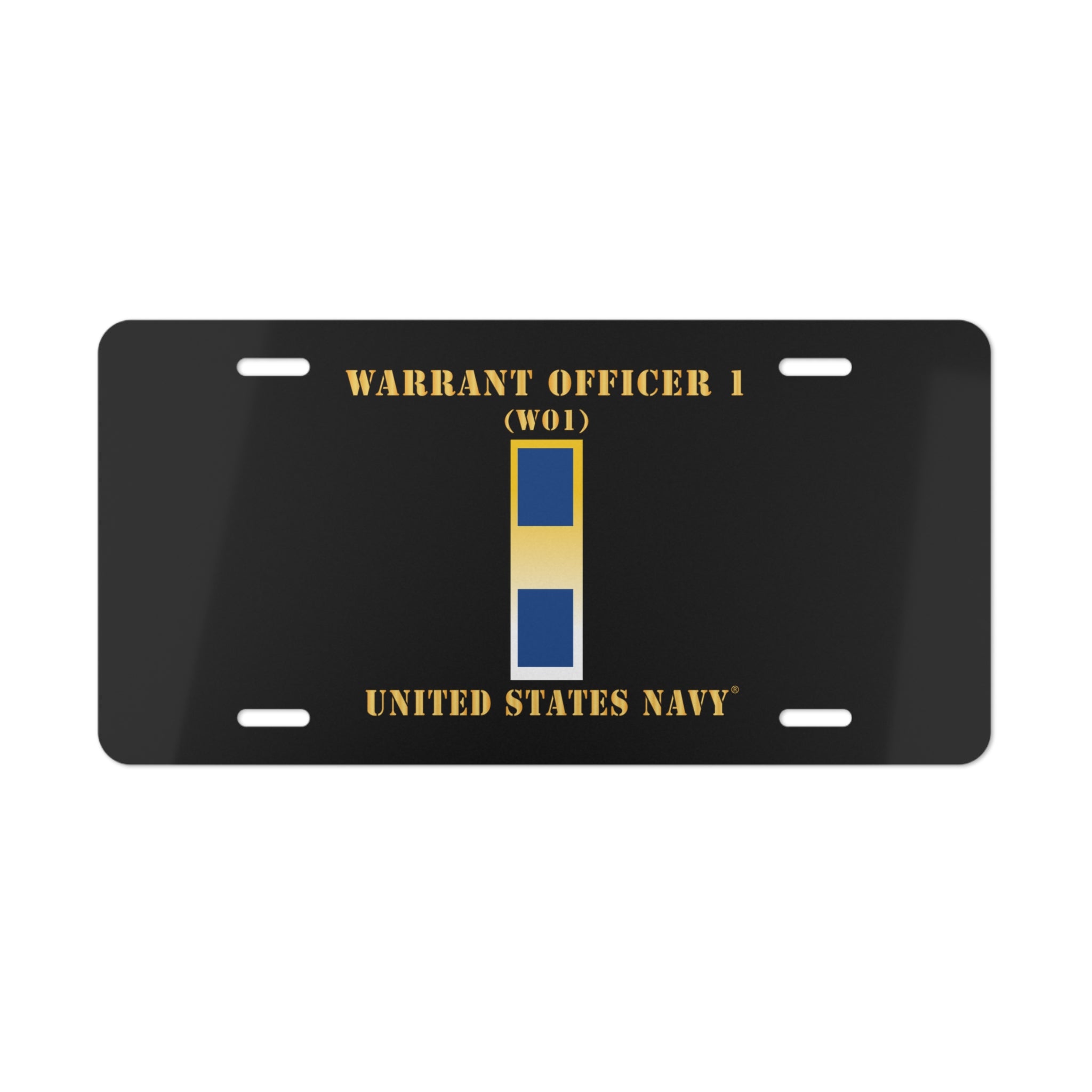 Vanity License Plate - Navy - Warrant Officer 1 - CW01