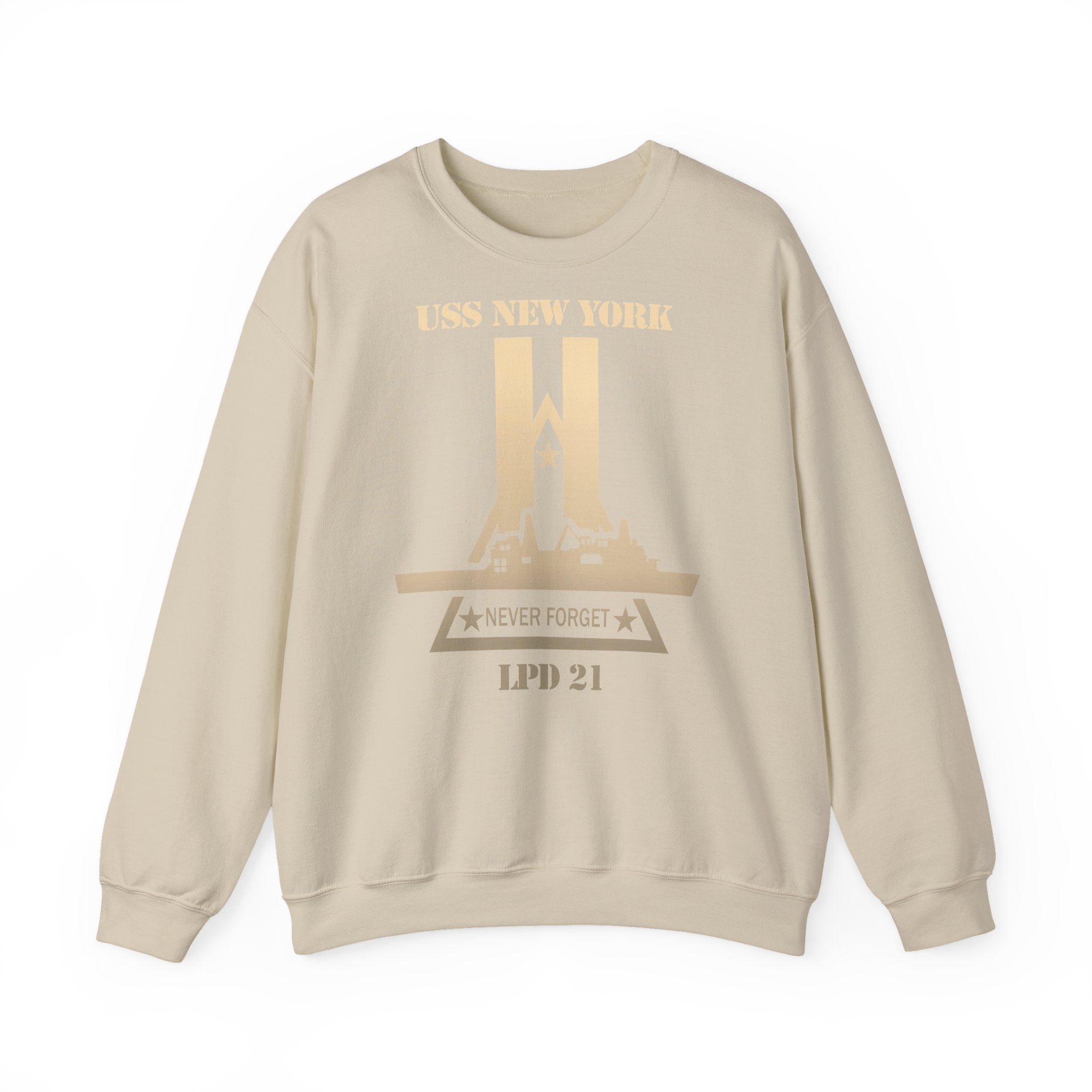 Unisex Heavy Blend™ Crewneck Sweatshirt - Navy - USS New York (LPD-21) wo Txt X 300