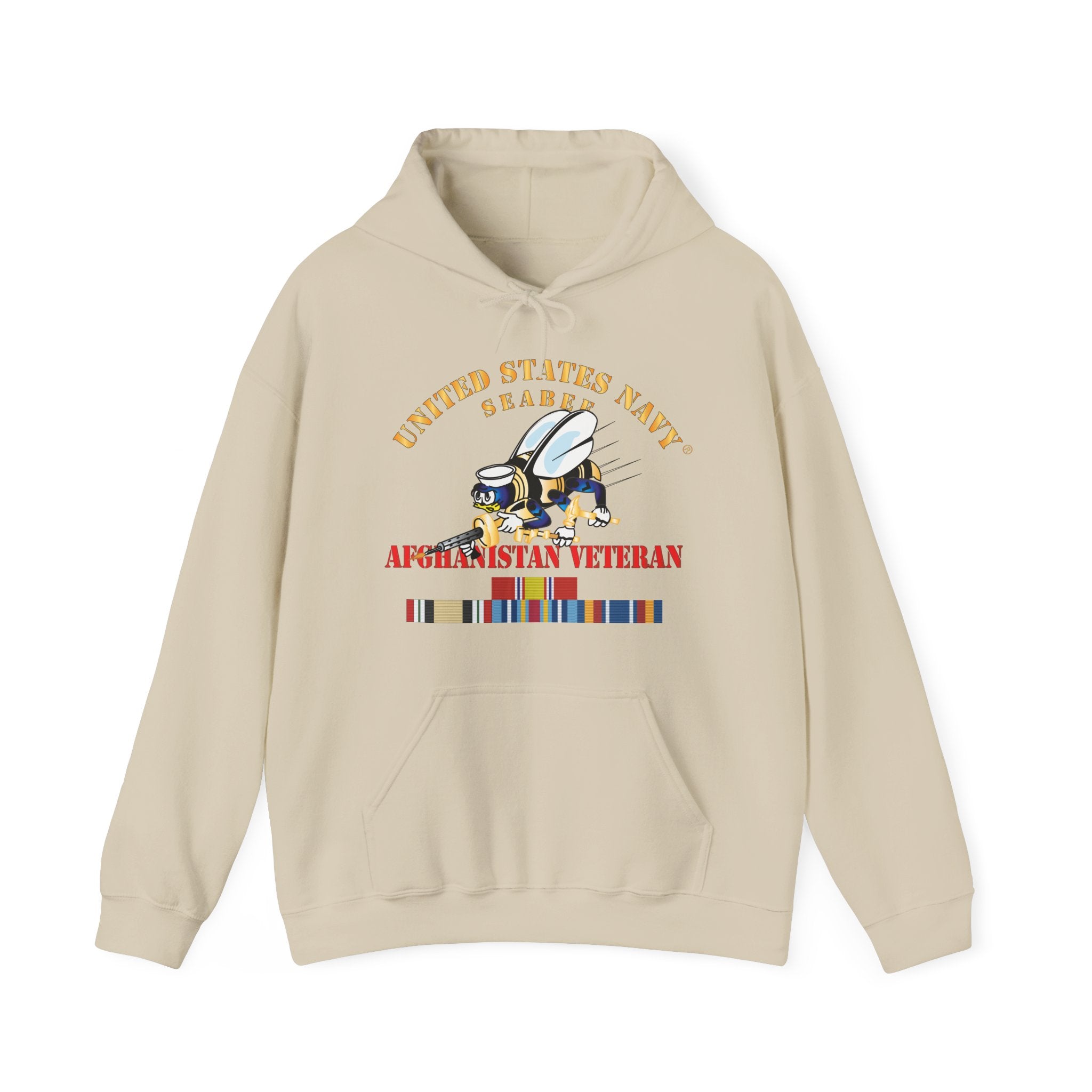 Unisex Heavy Blend™ Hoodies - Navy - Seabee - Afghanistan Veteran
