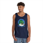 Unisex Heavy Cotton Tank Top - Navy - Electronic Attack Squadron 130 (VAQ-130) wo txt