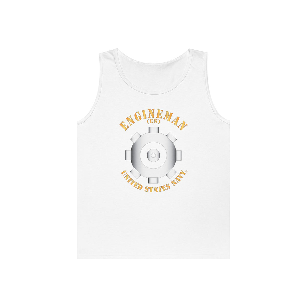 Unisex Heavy Cotton Tank Top - Navy - Rate - Engineman (EN)