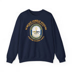 Unisex Heavy Blend™ Crewneck Sweatshirt - Navy - Surface Combat Systems Training Command - DET MIDLANT