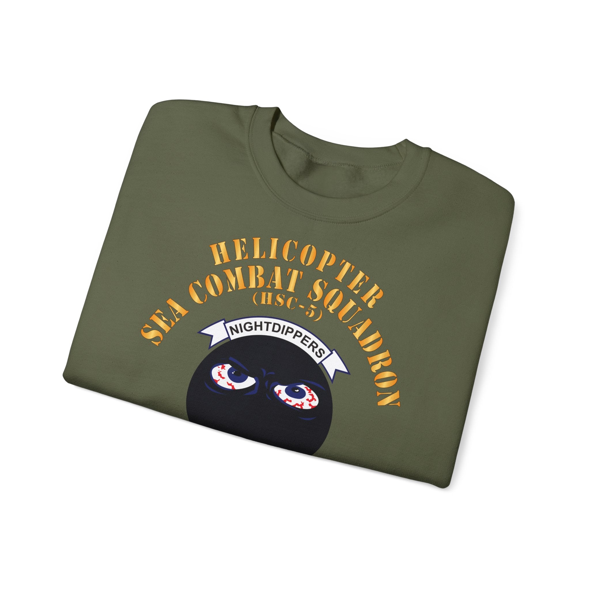 Unisex Heavy Blend™ Crewneck Sweatshirt - Navy - Helicopter Sea Combat Squadron 5 (HSC-5)