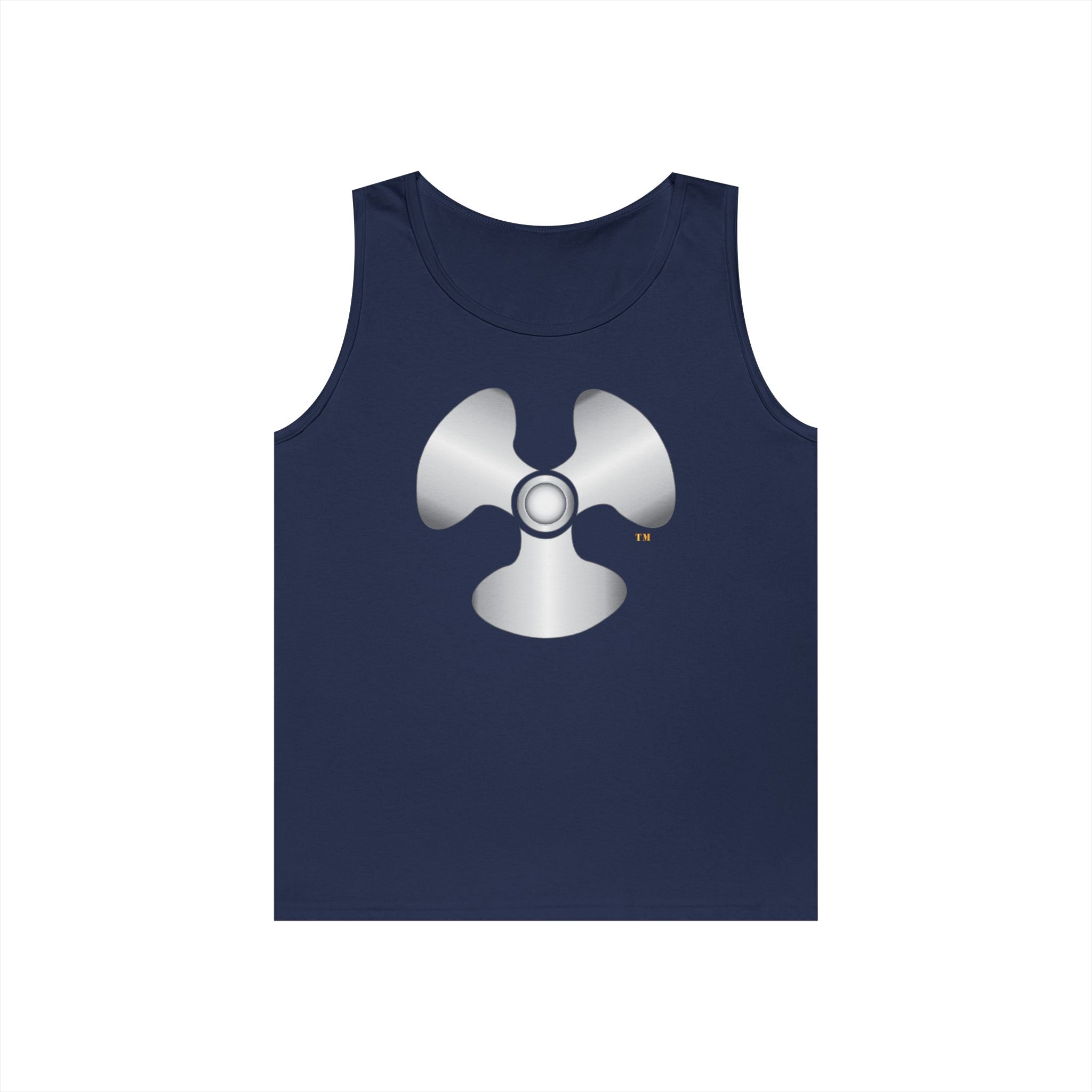 Unisex Heavy Cotton Tank Top - Navy - Rate - Machinists Mate (MM) wo txt