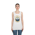 Unisex Heavy Cotton Tank Top - Navy - USS Gerald R. Ford (CVN-78)