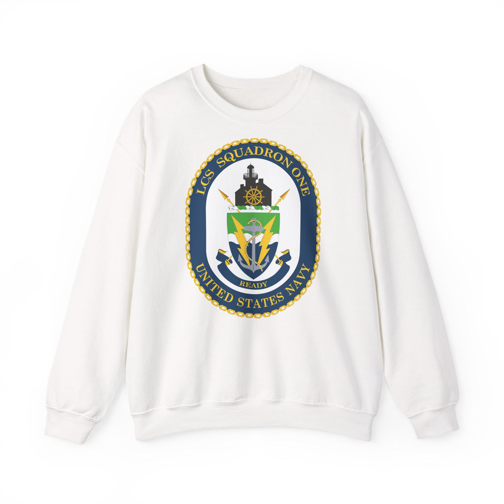 Unisex Heavy Blend™ Crewneck Sweatshirt - Navy - LCS Squadron One (LCSRON 1) wo txt