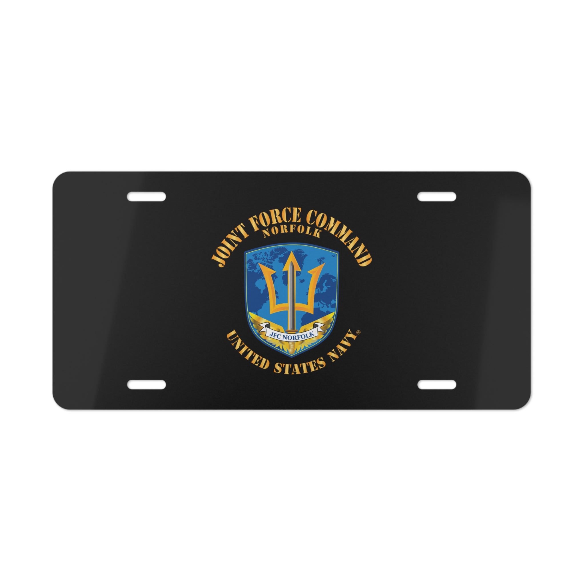 Vanity License Plate - Navy - Joint Force Command - Norfolk