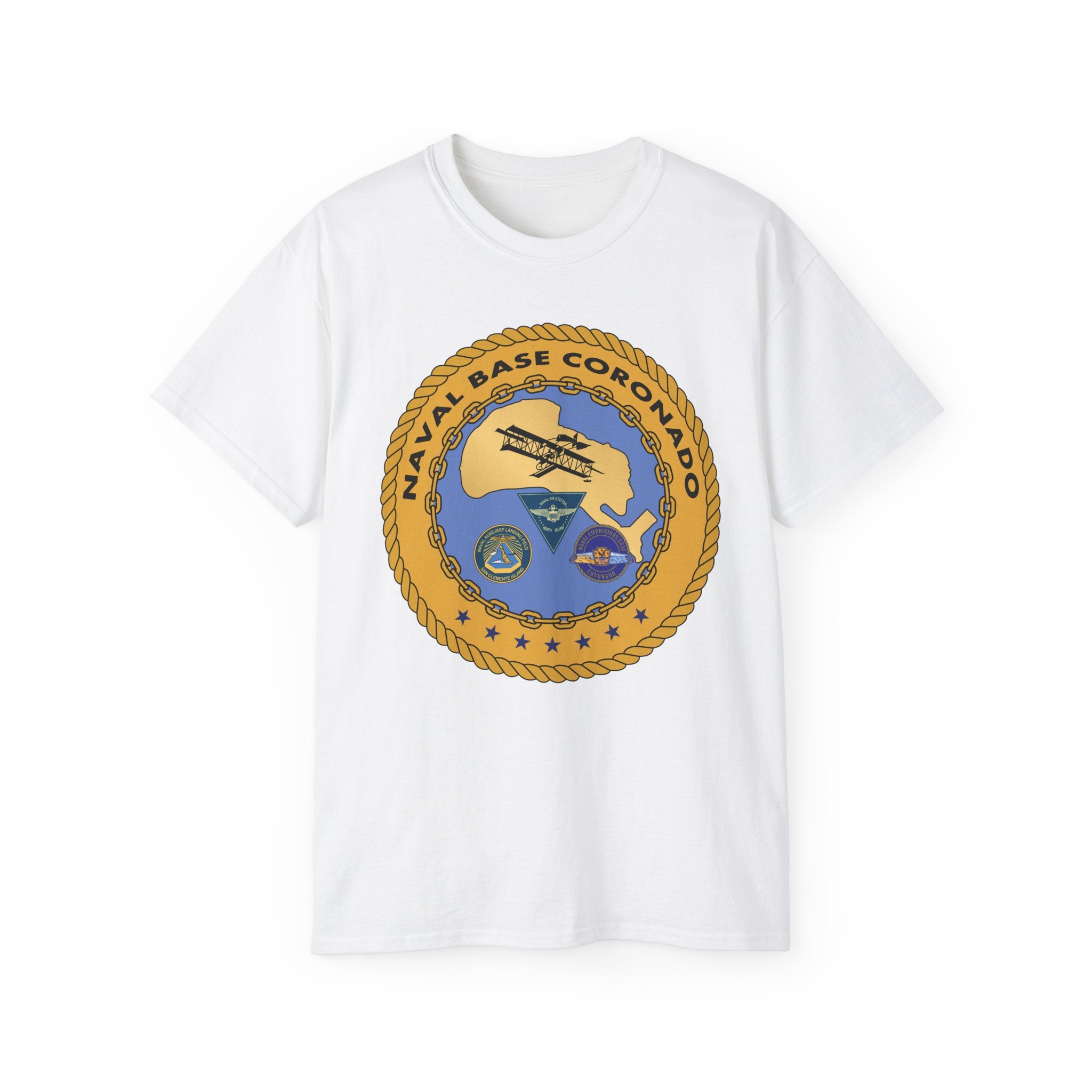 Unisex Ultra Cotton T-Shirt - Navy - Naval Base Coronado wo txt