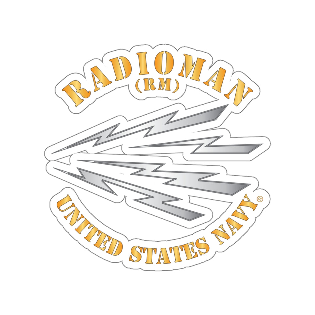Die-Cut Vinyl Sticker - Navy - Rate - Radioman (RM)