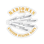 Die-Cut Vinyl Sticker - Navy - Rate - Radioman (RM)
