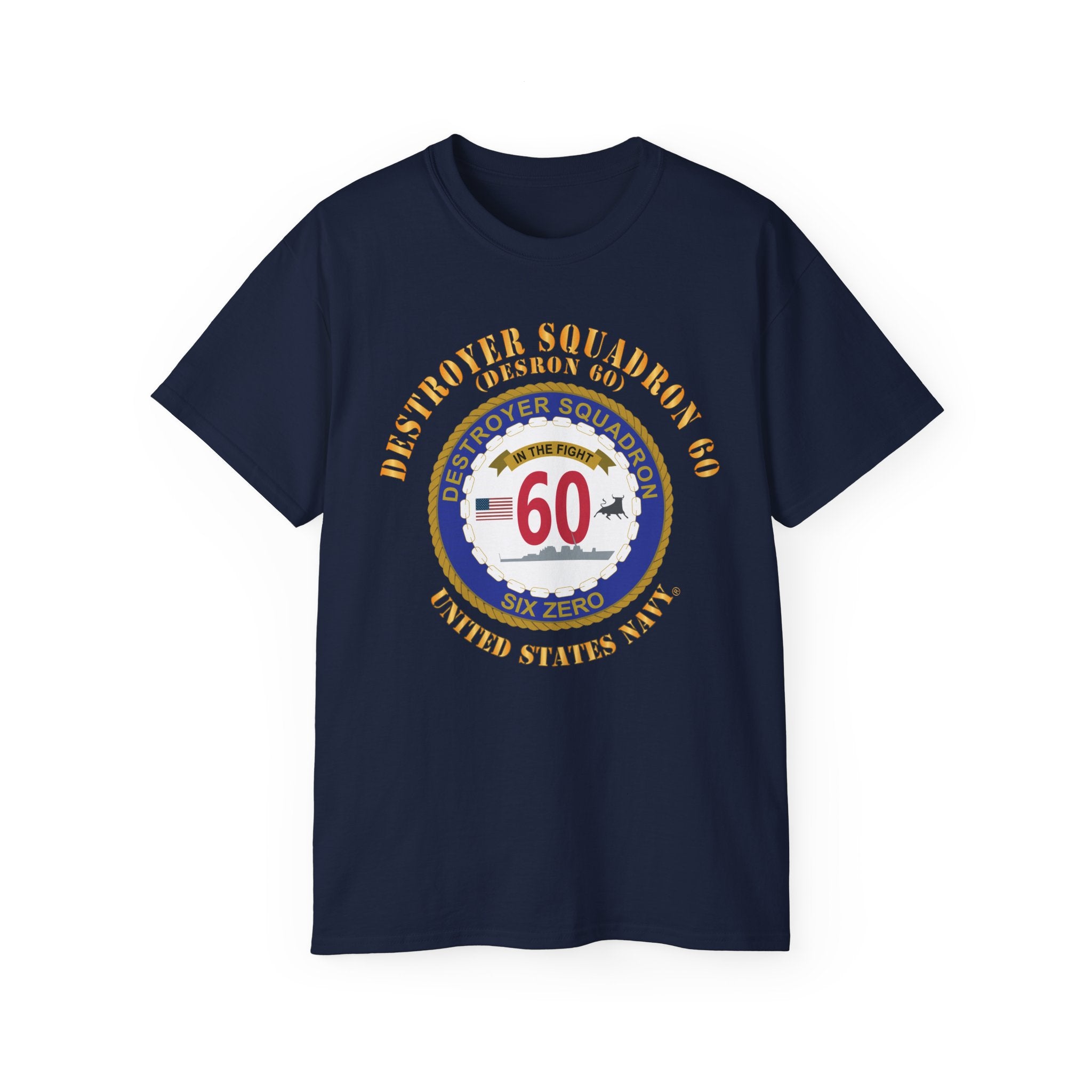 Unisex Ultra Cotton T-Shirt - Navy - Destroyer Squadron 60