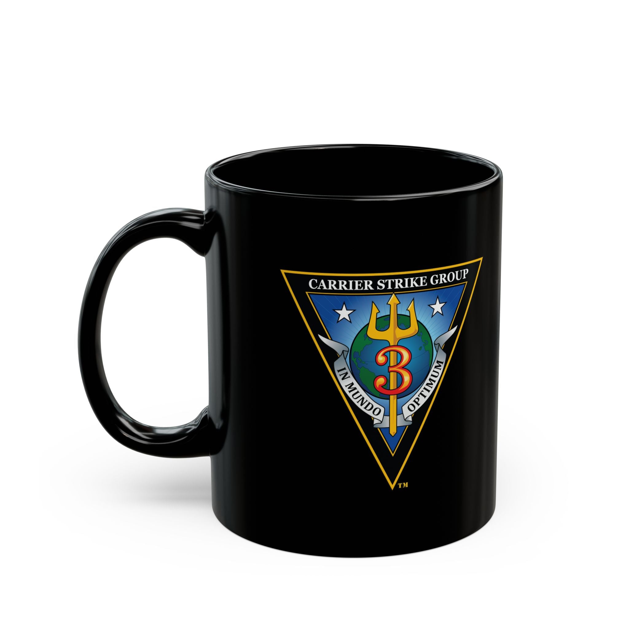 Black Mug (11oz, 15oz) - Navy - Carrier Strike Group 3 (CSG-3) wo txt