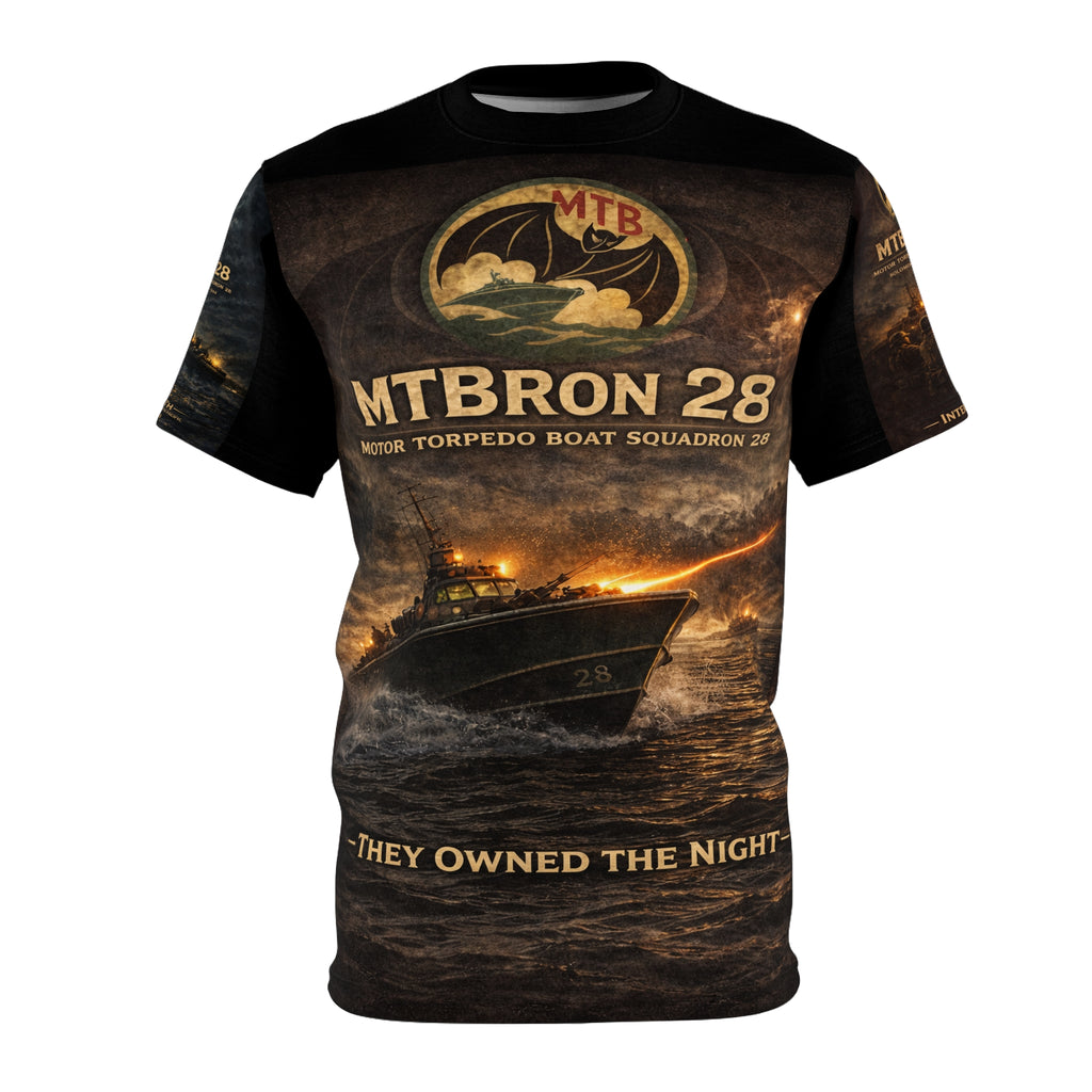 Motor Torpedo Boat Squadron 28 (MTBRon 28) Tribute Tee — "They Owned the Night" WWII - U.S. Navy