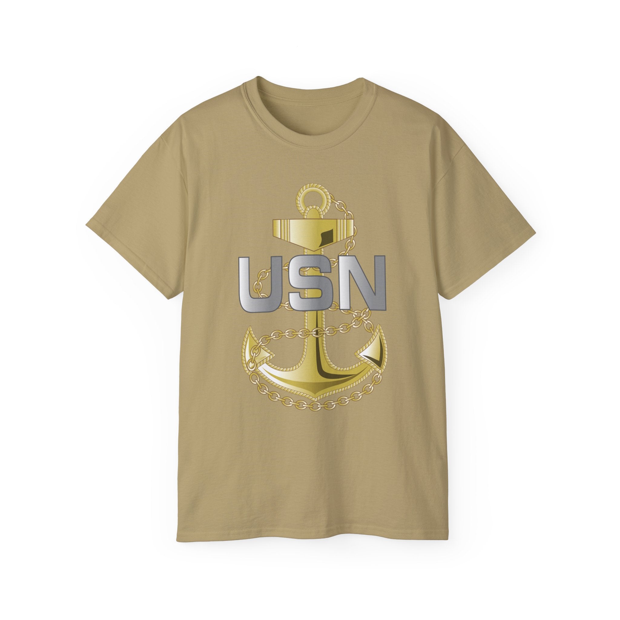 Unisex Ultra Cotton T-Shirt - Navy - Fouled Anchor wo txt