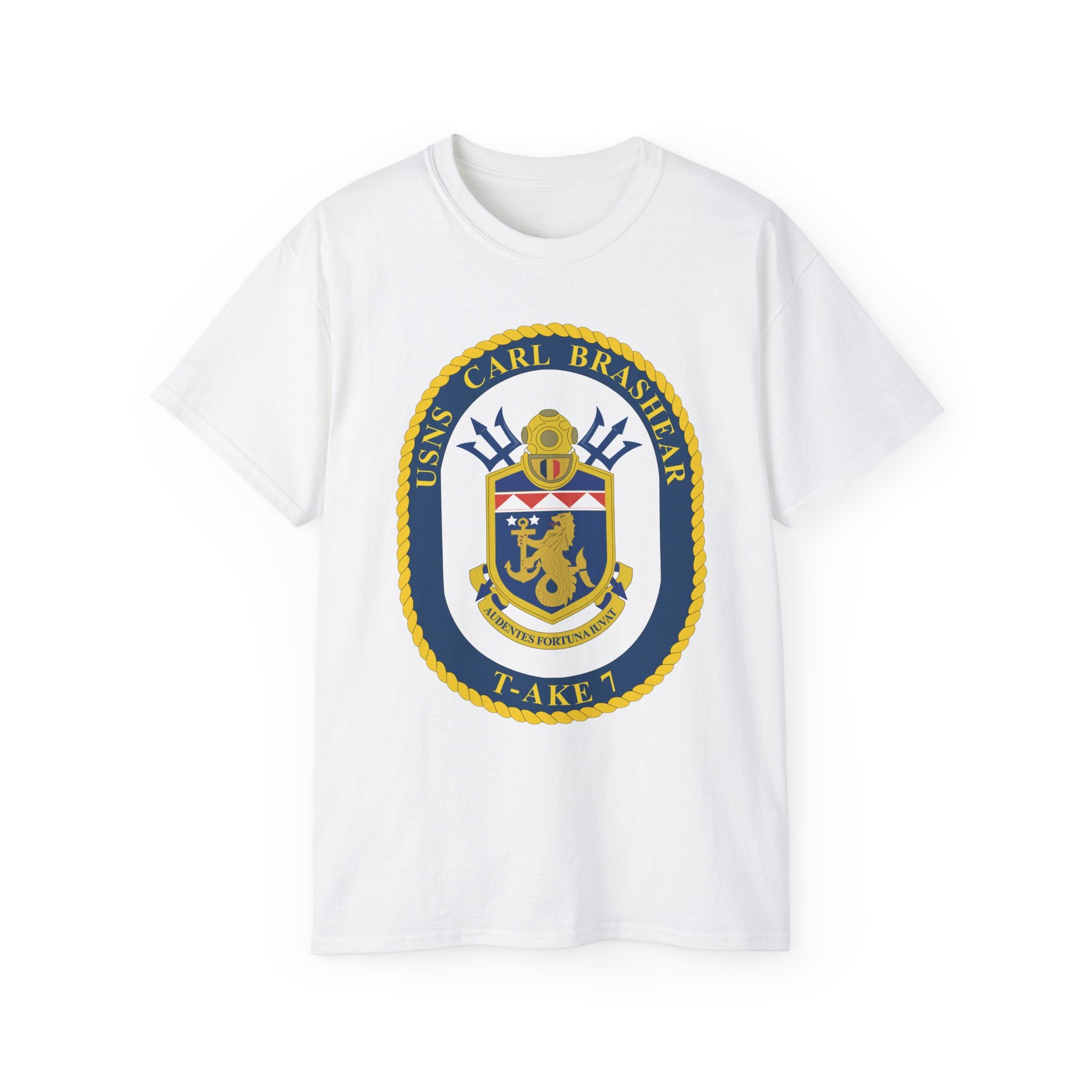 Unisex Ultra Cotton T-Shirt - Navy - USNS Carl Brashear (T-AKE 7) wo txt