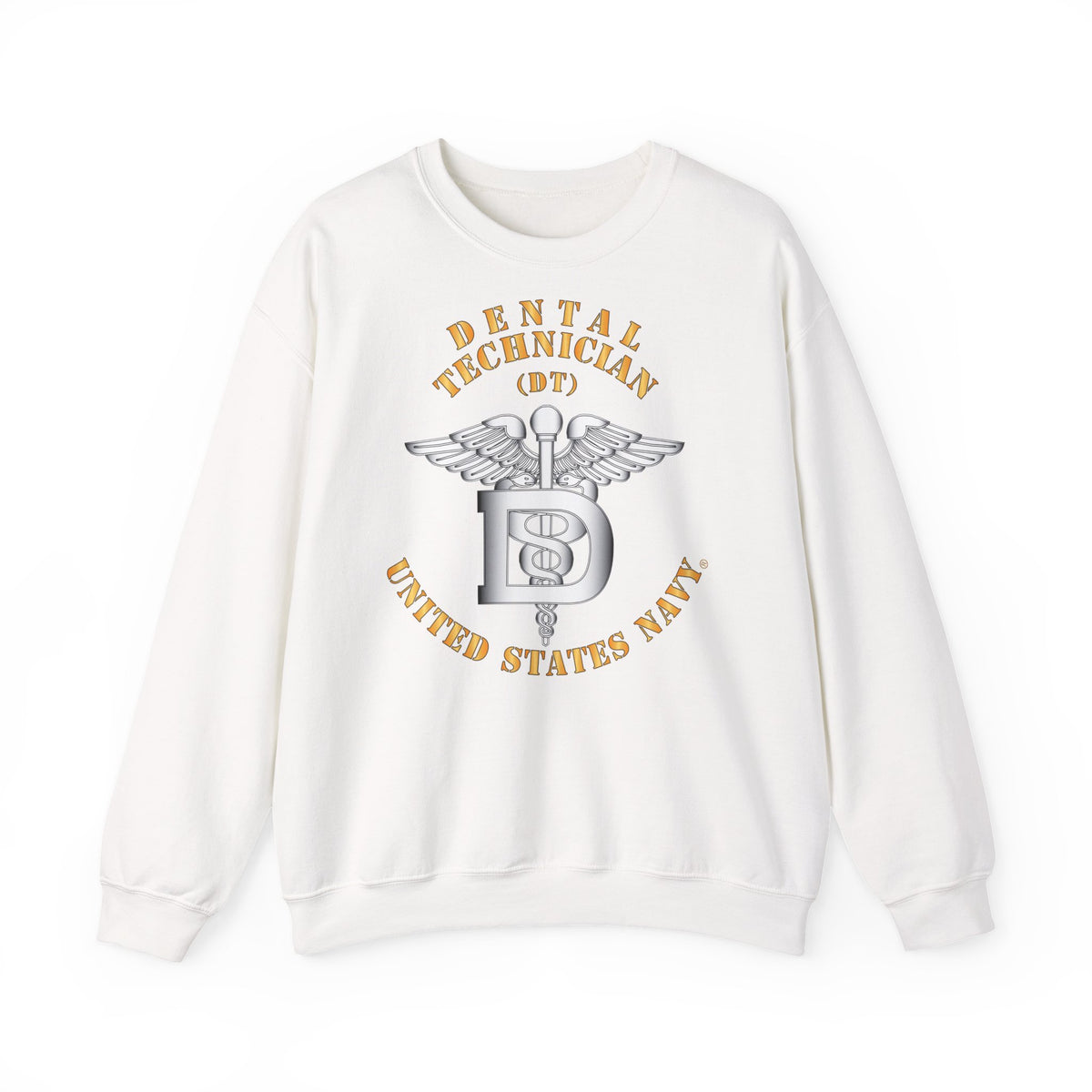 Unisex Heavy Blend™ Crewneck Sweatshirt - Navy - Rate - Dental Technician (DT)